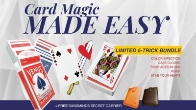 Card Magic Made Easy: Limited 5 - Trick Bundle, Brown by SansMinds