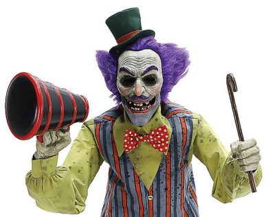 6 Ft. Animated Servo Carnival Barker Halloween Decoration