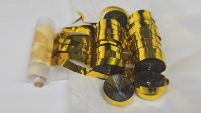 Kabuki Streamer Gold, Small, Pack of 2 Metallic by JL Magic