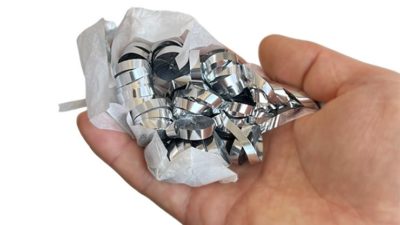 Kabuki Streamer Silver, Small, Pack of 2 Metallic by JL Magic