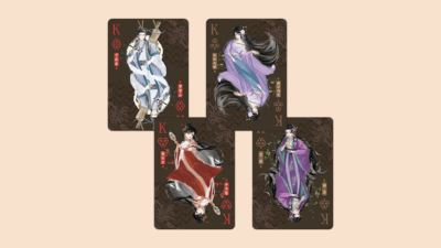 Mountain Demon, Gilded Playing Cards - Image 5