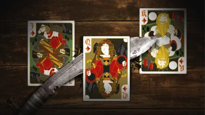 Secret Tale Ragnar MINI White Bee Playing Cards - Image 3