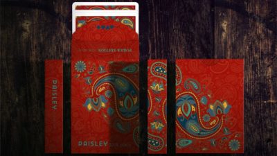 Plastic Paisley Poker Red Playing Cards by Dutch Card House Company - Image 4