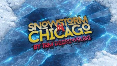 Bigblindmedia Presents Snowstorm In Chicago, Red by Tom Dobrowolski