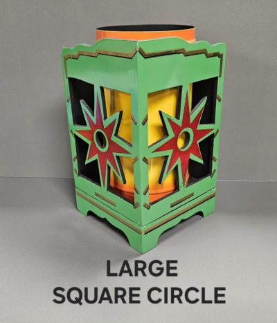 Large Square Circle India USED
