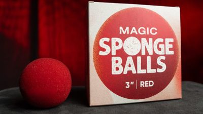 Magic Sponge Balls 4PK RED 3 inch by Murphy's Magic