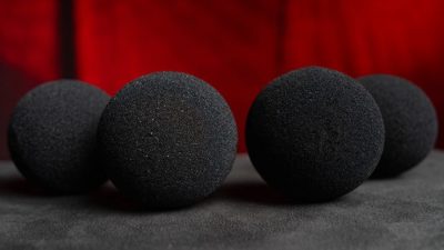 Magic Sponge Balls 4PK BLACK 3 inch by Murphy's Magic - Image 3