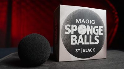 Magic Sponge Balls 4PK BLACK 3 inch by Murphy's Magic