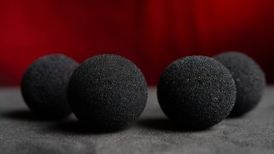 Magic Sponge Balls 4PK BLACK 2 inch by Murphy's Magic - Image 3