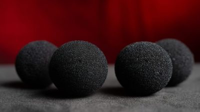 Magic Sponge Balls 4PK BLACK 1.5 inch by Murphy's Magic - Image 3