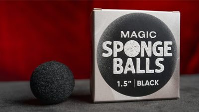 Magic Sponge Balls 4PK BLACK 1.5 inch by Murphy's Magic