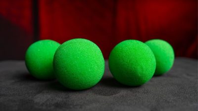 Magic Sponge Balls 4PK GREEN 2 inch by Murphy's Magic - Image 3