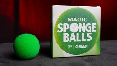 Magic Sponge Balls 4PK GREEN 2 inch by Murphy's Magic