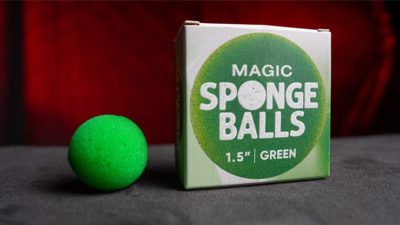 Magic Sponge Balls 4PK GREEN 1.5 inch by Murphy's Magic