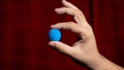 Magic Sponge Balls 4PK BLUE 1 inch by Murphy's Magic - Image 2