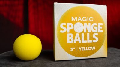Magic Sponge Balls 4PK YELLOW 3 inch by Murphy's Magic