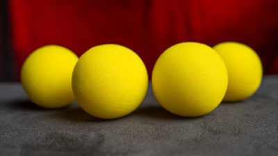 Magic Sponge Balls 4PK YELLOW 2 inch by Murphy's Magic - Image 3