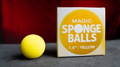 Magic Sponge Balls 4PK YELLOW 1.5 inch by Murphy's Magic