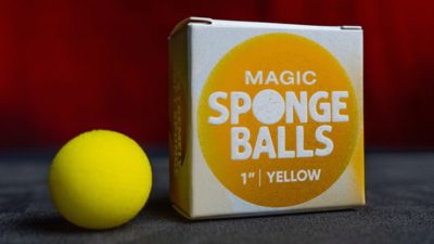 Magic Sponge Balls 4PK YELLOW 1 inch by Murphy's Magic