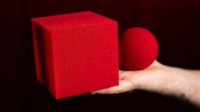 Magic Sponge Ball to Square JUMBO RED by Murphy's Magic - Image 3