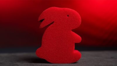 Magic Sponge Bunny Rabbit Set JUMBO RED by Murphy's Magic - Image 2