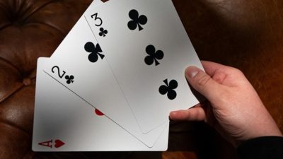 Michael Skinner's Ultimate Bicycle Jumbo 3 Card Monte, Red by Murphy's Magic - Image 3