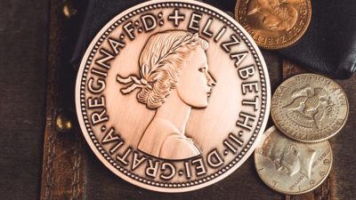 Bacon Jumbo Coin, English Penny by Bacon Magic