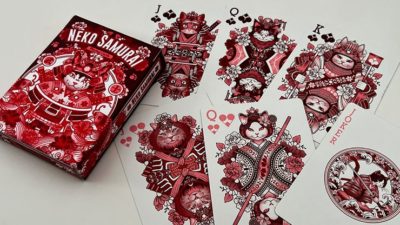 Neko Samurai, Red Playing Cards - Image 2