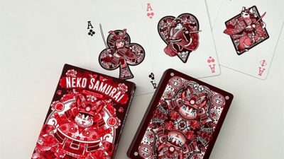 Neko Samurai, Red Playing Cards - Image 3