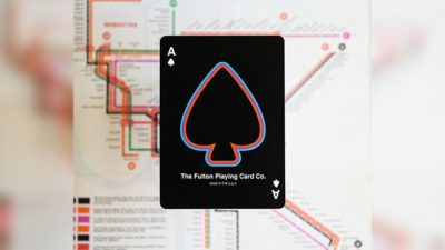 BLACK EDITION FULTON STREET MTA PLAYING CARDS, 1972 VIGNELLI MAP EDITION - Image 3