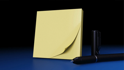 The Iarvel Magic Post-It Pad, Yellow by Iarvel Magic