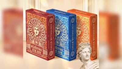 Sun God Greek Mythology Themed Blue Edition Playing Cards - Image 4