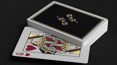 Gold Foil Black Roses Casino