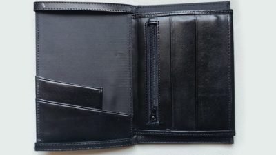 Mini Bombshell Wallet, Black Smooth by CAHYO - Image 4
