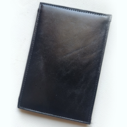 Mini Bombshell Wallet, Black Smooth by CAHYO
