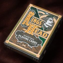 Kings Head, Green & Yellow Playing Cards by Joker and the Thief