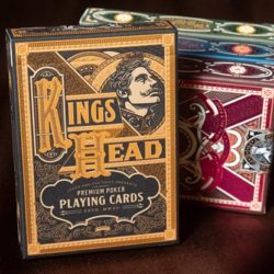 King's Head, Black and Gold Foil Playing Cards by Joker and the Thief