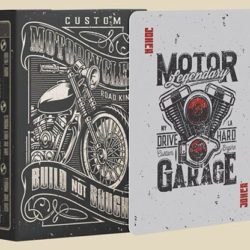 Custom Motorcycles Playing Cards